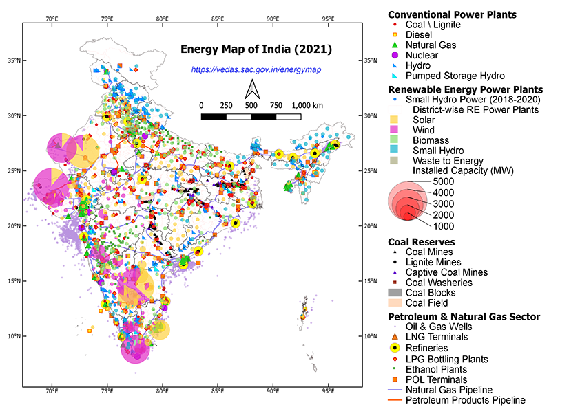 India Energy map 2021