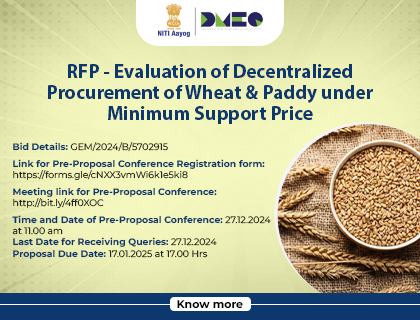 RFP- Evaluation of Decentralized Procurement of Wheat & Paddy under Minimum Support Price