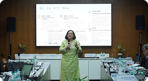 NITI Aayog's NITI Frontier Technology Hub conducted a one-day workshop to equip Senior Officers from NITI Aayog with fundamental concepts, tools, and real-world applications of Artificial Intelligence image 4
