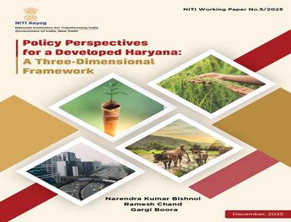 Policy Perspectives for a Developed Haryana: A Three-Dimensional Framework 